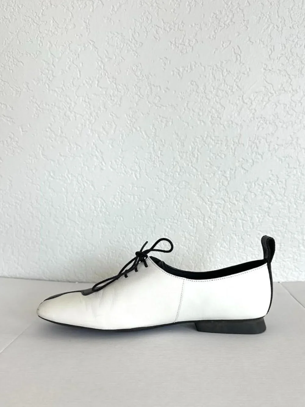Camper CamperLab Twins Black & White Lace Up Light Weight Shoe Art To Wear